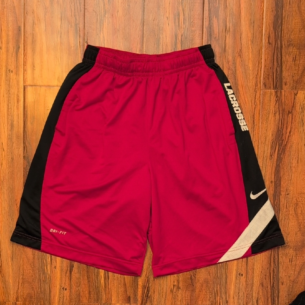 Nike Athletic Red and Black Basketball Shorts